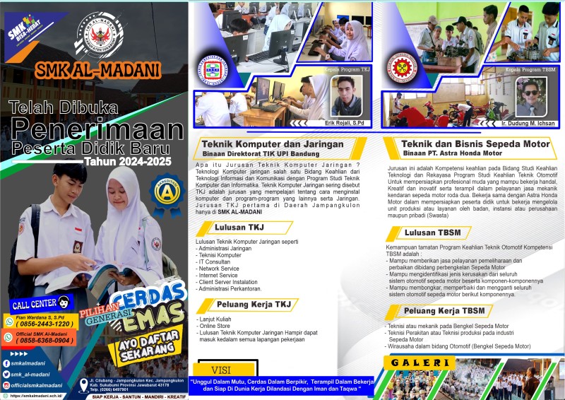 PPDB SMK AL-MADANI T.A 2024/2025